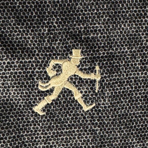 Johnnie-O Polo Wake Forest Demon Deacon Boys 14 Black Geometric UPF 50 Stretch - Picture 2 of 9